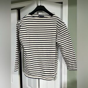 Saint James Fabrique in France Breton blue and while Size med shirt